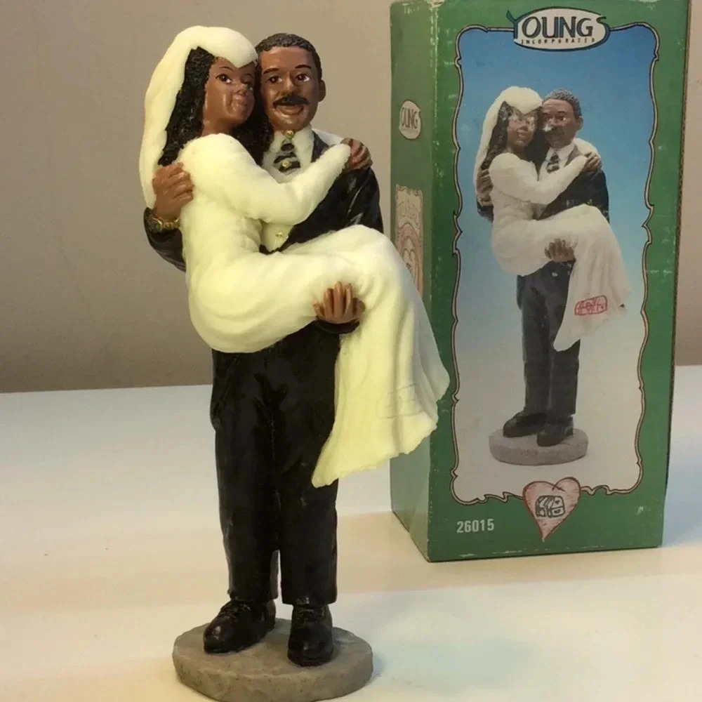 NIB Young African-American Bride & Groom